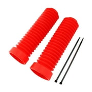 Pair Motorcycle Front Fork Shock Boots for 250R 350x Easily Install ,35mm Small Inner Diameter, 62mm Large Inner Diameter Sturdy Red